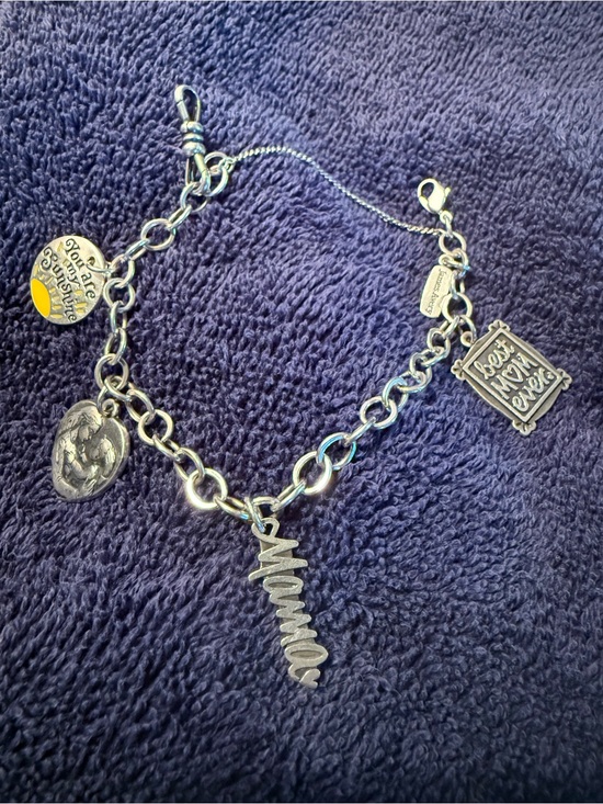 Jewelry - James Avery Charm Bracelet with Mama Charms .925 Sterling Silver Size Medium